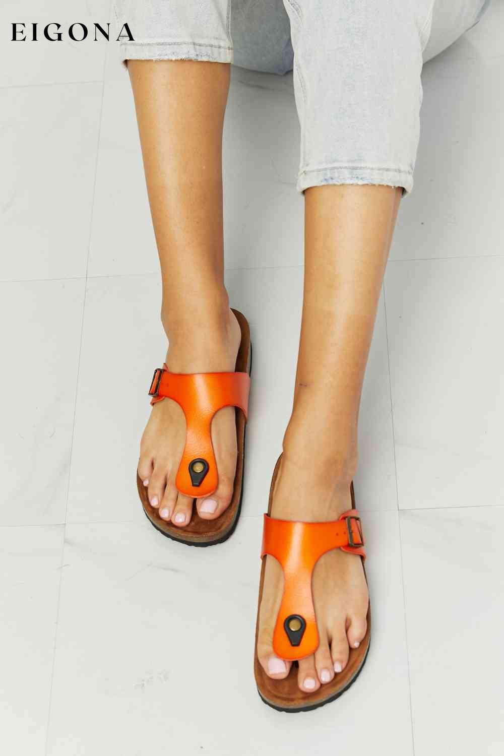 Drift Away T-Strap Flip-Flop in Orange Melody Ship from USA shoes womens shoes