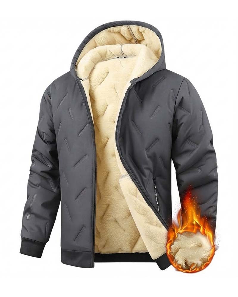 Hooded Fleece Thickened Coat