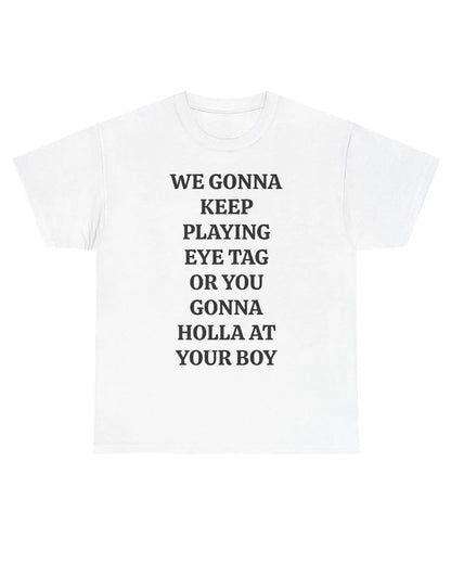 Crew neck letter print short-sleeved T-shirt