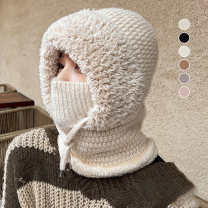 Wind-Resistant Outdoor Hat And Scarf For Women