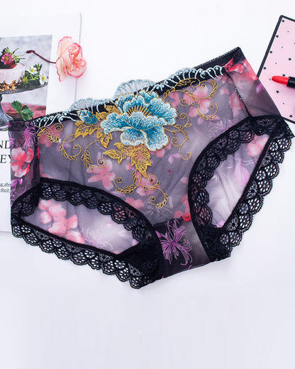 Antibacterial Panty With Lace Embroidery