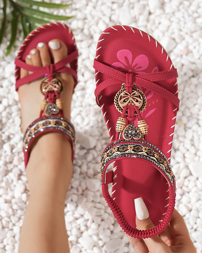 Bohemian Open-Toe Sandals