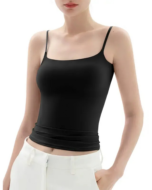 Seamless Spaghetti Strap Cami Top spring summer tank tops & camis