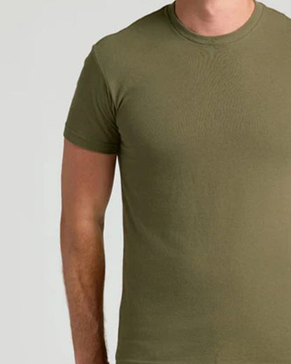 Men's Solid-Color Short-Sleeve Top