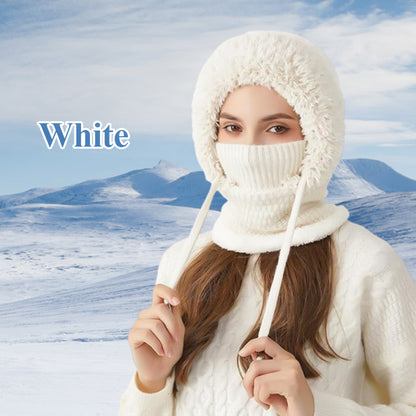 Wind-Resistant Outdoor Hat And Scarf For Women