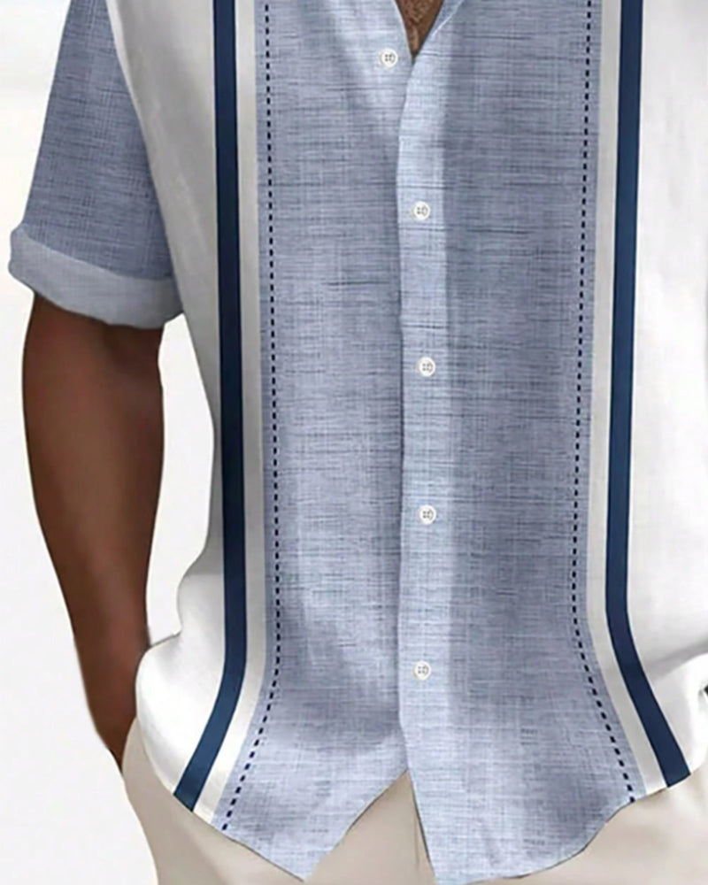 Color-block Short-sleeve Shirt