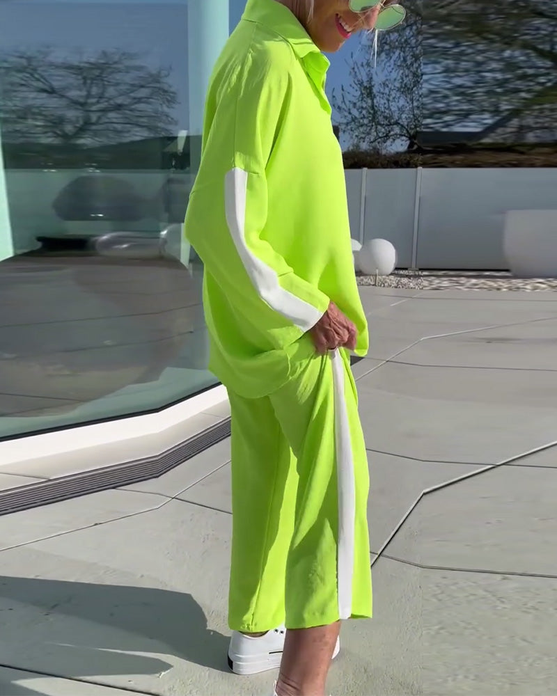 Fashion Casual Two Piece Set