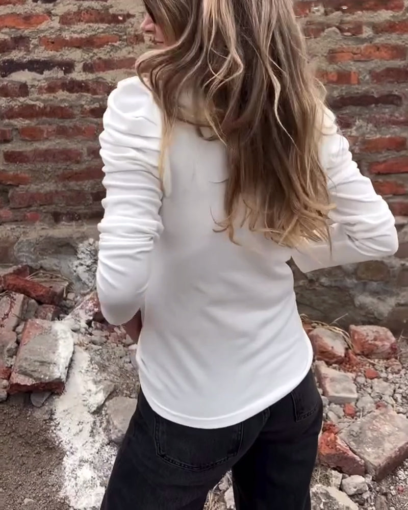 Round Neck Stylish Casual Top