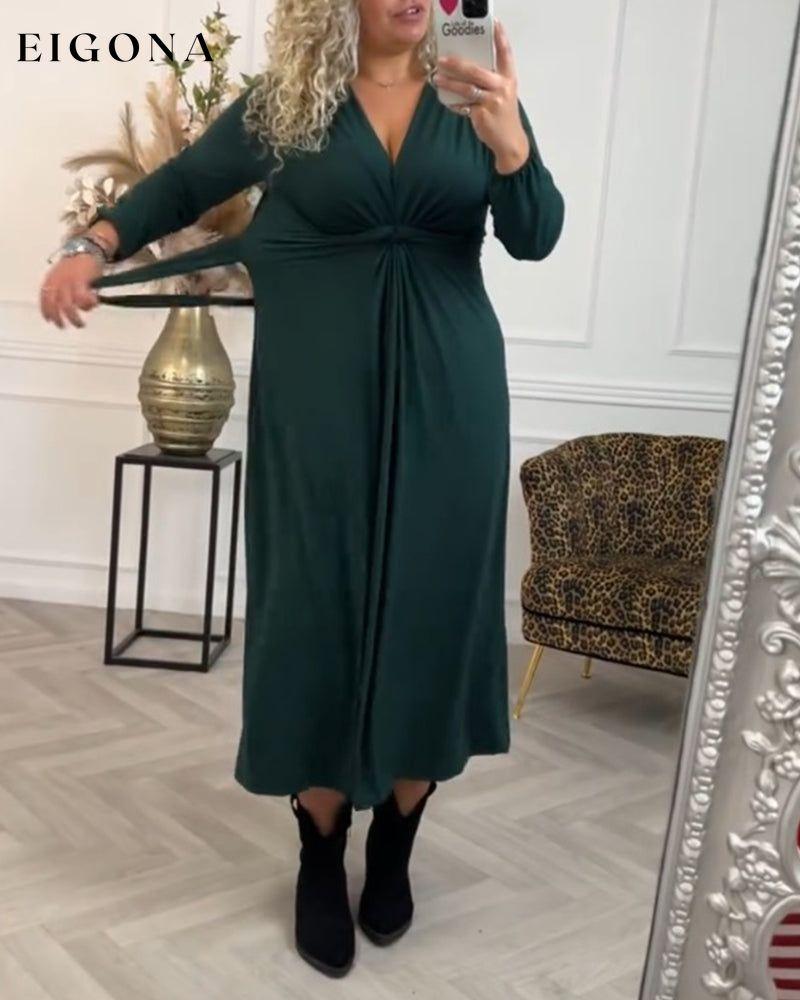 Sexy solid color Long Sleeve Dress 2023 f/w 23BF casual dresses Clothes Dresses