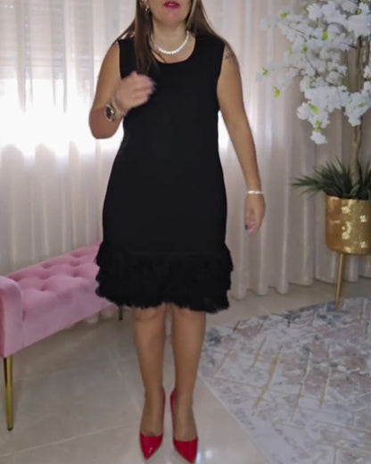 Sleeveless Fringed Fashion Dress