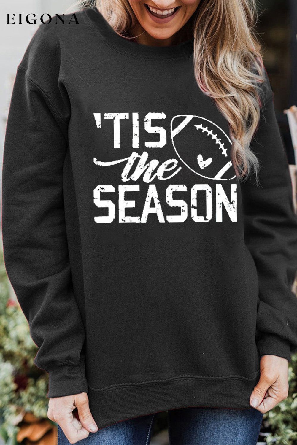 Football Graphic Round Neck Sweatshirt clothes Ship From Overseas Sweater sweaters SYNZ trend