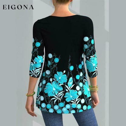 Elegant Floral Print Shirt Best Sellings clothes Plus Size Sale tops Topseller