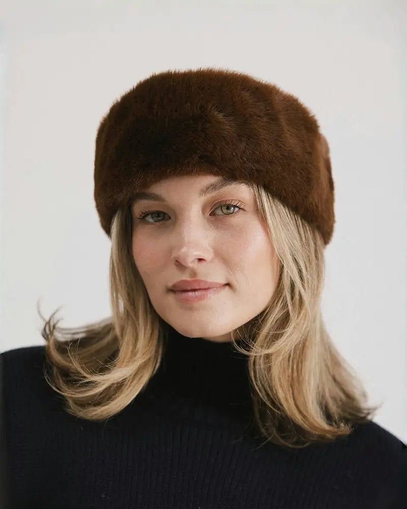 Wide Edge Soft Warm Windproof Cold-Proof Fuzzy Headband 2024 f/w accessoires spring