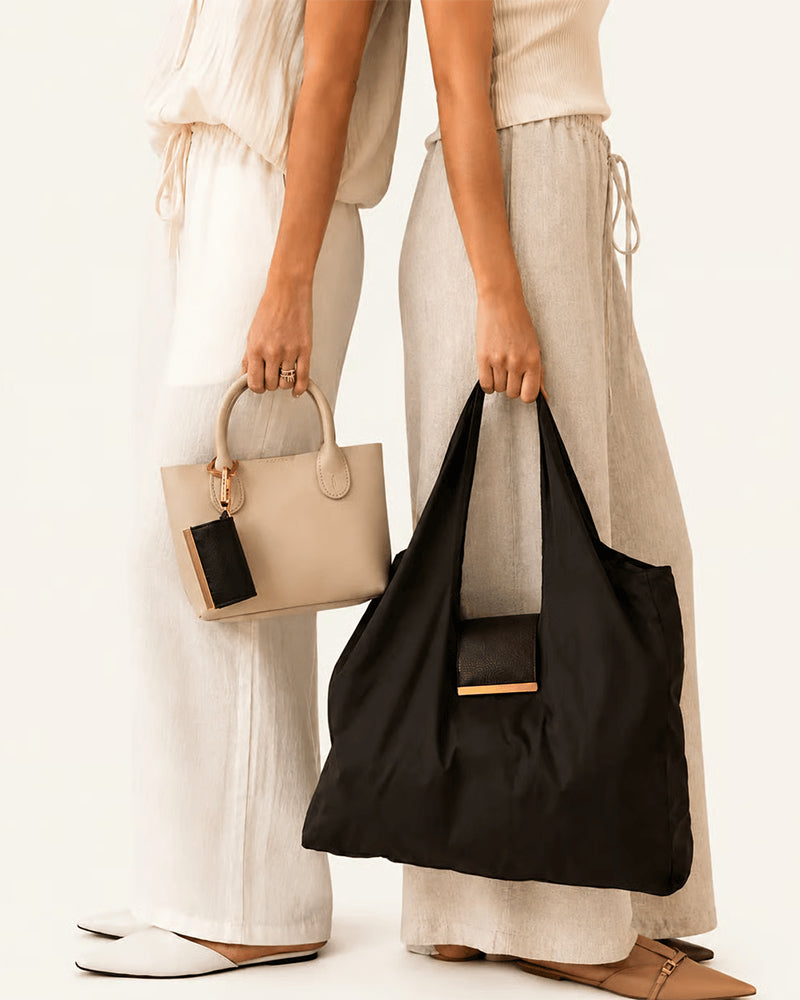 Charm Transformable Bag – Stylish Vegan Leather Tote & Keychain Charm 2024 f/w accessories spring summer