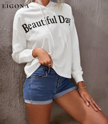 BEAUTIFUL DAY Graphic Drawstring Hoodie clothes Ship From Overseas Sweater sweaters SYNZ trend