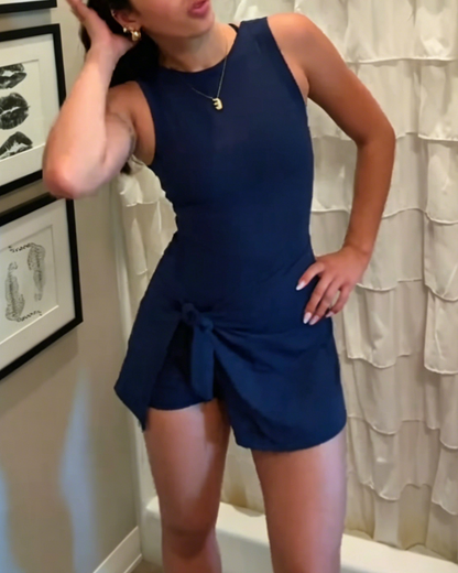 Sleeveless Sports One-Piece