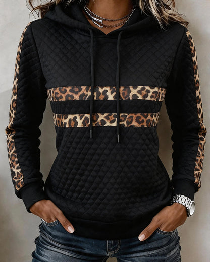 Argyle Leopard Slim Fit Sweatshirt 2024 f/w hoodies & sweatshirts spring