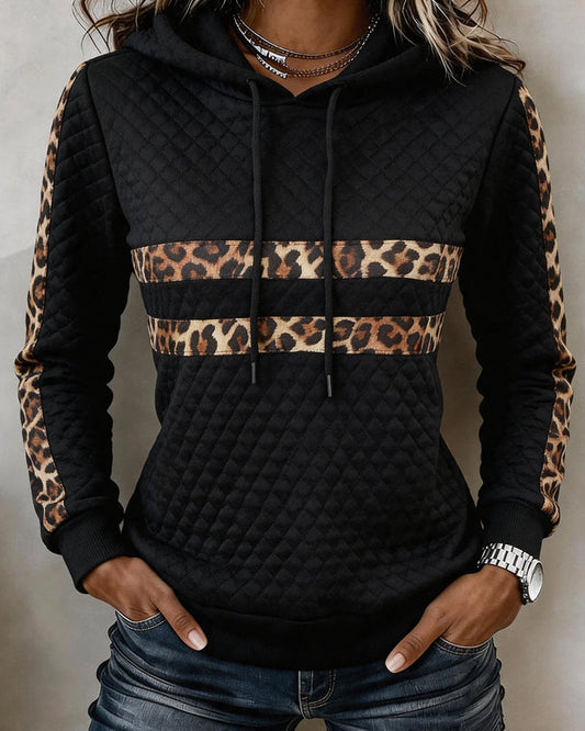 Argyle Leopard Slim Fit Sweatshirt 2024 f/w hoodies & sweatshirts spring