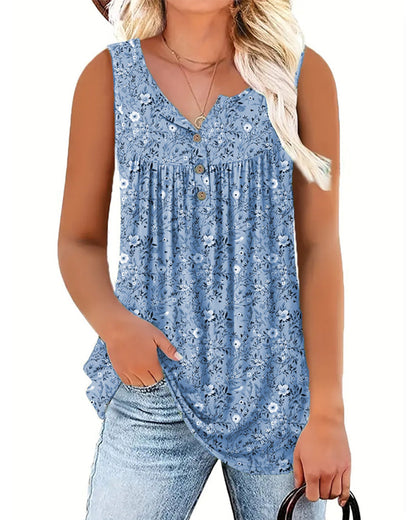 Floral Sleeveless Tank Top