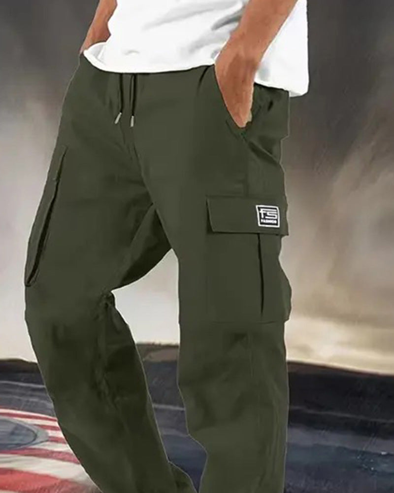 Men's Multi Pocket Cargo Straight Leg Pant
