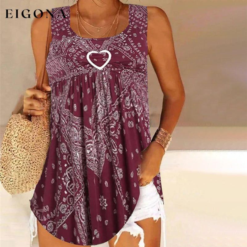 Vintage Printed Tank Top best Best Sellings clothes Plus Size Sale tops Topseller