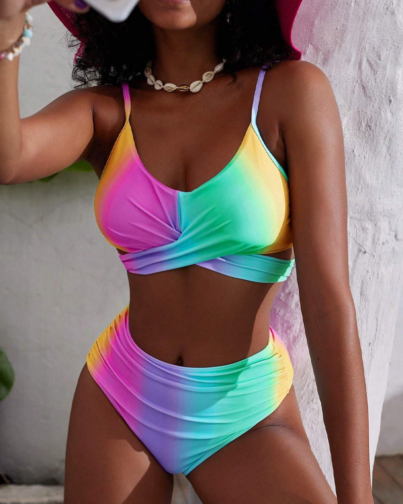 Colorful Sexy Print Bikini bikinis spring summer