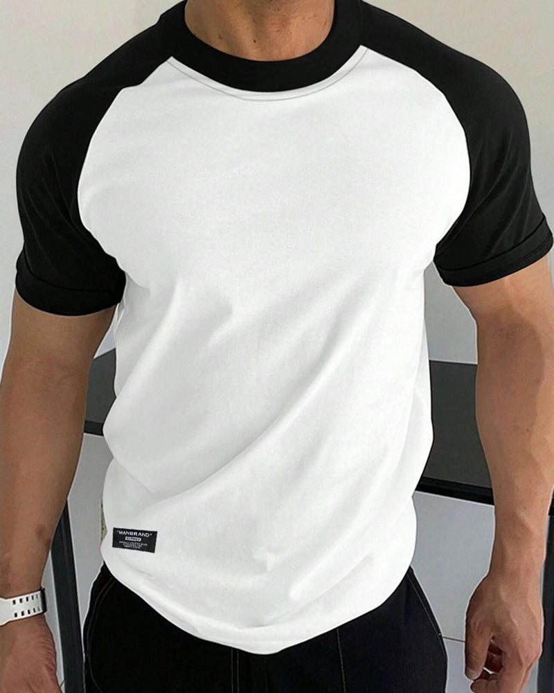 Men's Crew Neck Raglan Sleeve T-Shirt