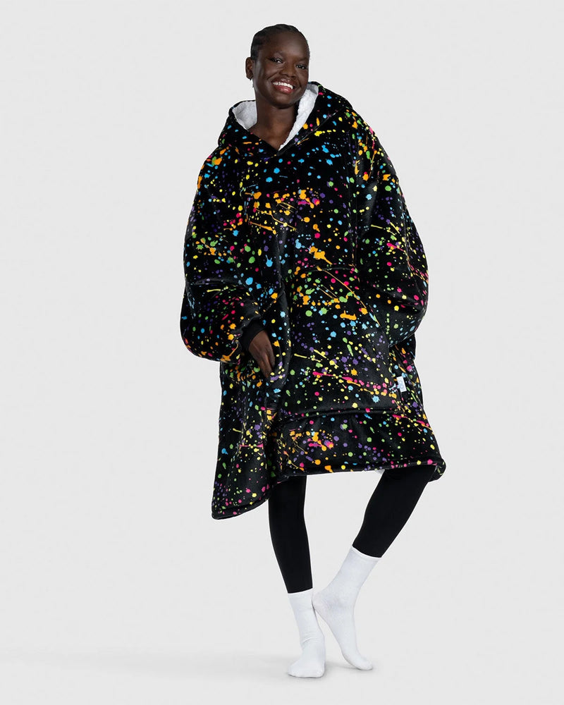 Colorful printed robe blanket hoodie 2024 F/W Blanket Hoodies