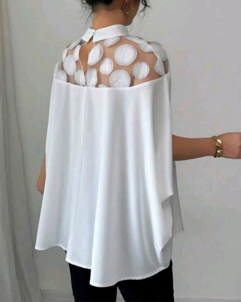 Off-The-Shoulder Bat Sleeve Elegant Blouse