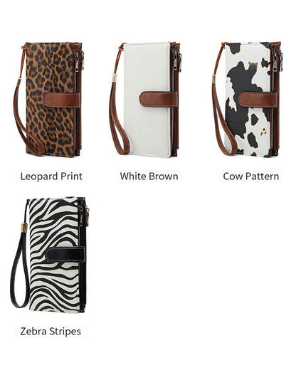 Women Zipper Long Wallet Trendy Exquisite Gift Wallet