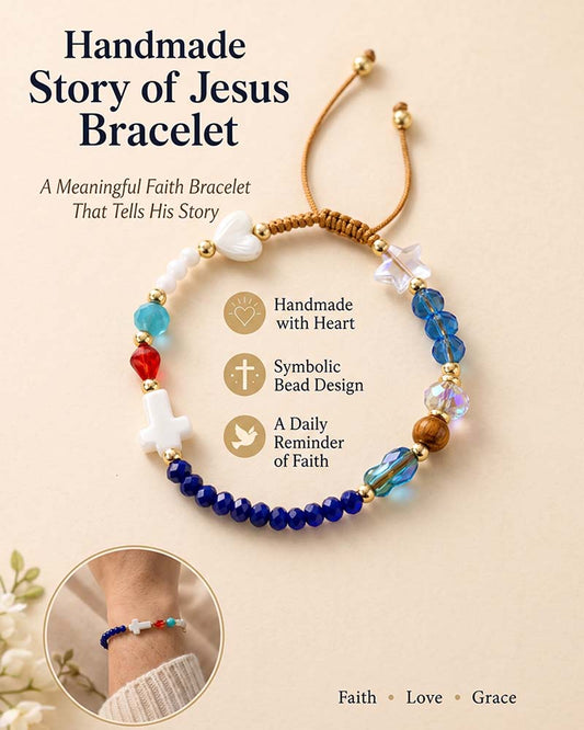 ✝️Handmade Story of Jesus Bracelet❤️Wear the Story. Carry the Faith. 2024 f/w accessories spring summer