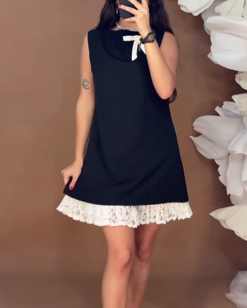 Bow-Knot Fashion Sleeveless Dress