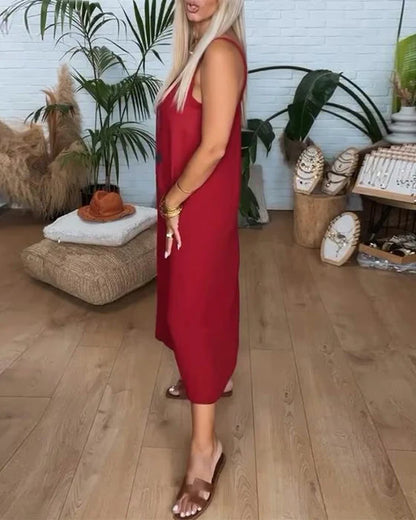 Printed Sleeveless Dress