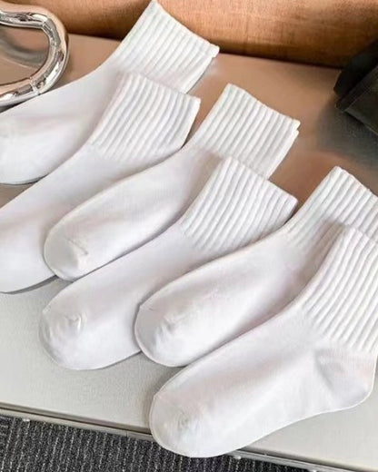 Simple solid color comfortable socks accessories