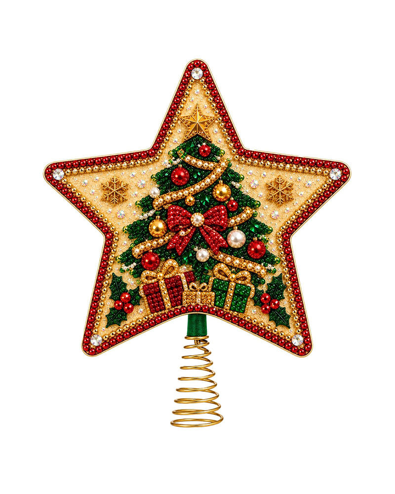 DIY Five-Pointed Star Diamond Painting Christmas Tree Topper 2024 f/w accessories spring summer
