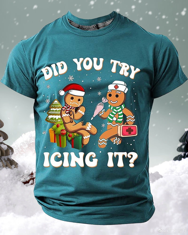 Men's Funny Christmas 3D T-shirts 2024new christmas summer t-shirts man