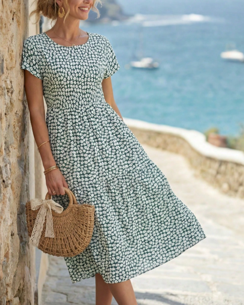 Little Floral Waist Dress