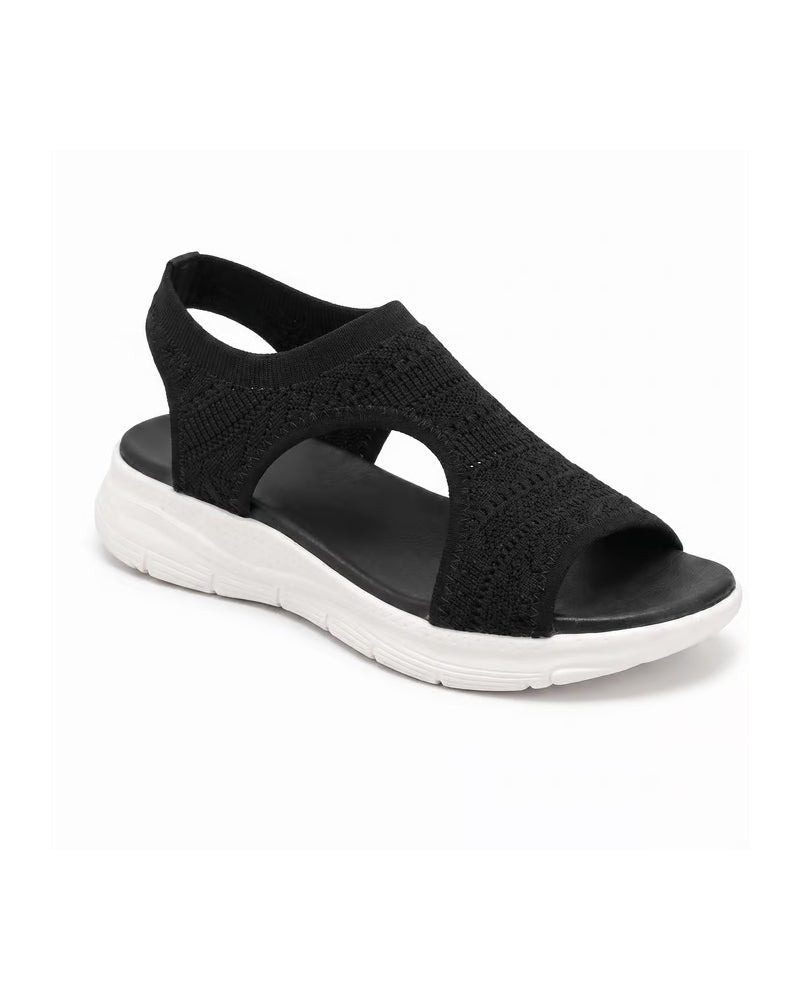 Peep Toe Flyknit Sandals