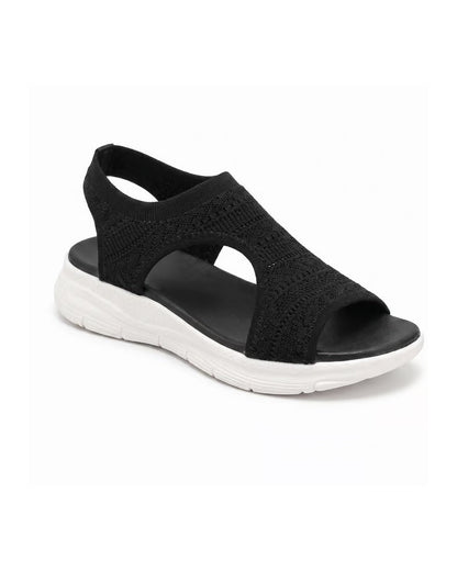 Peep Toe Flyknit Sandals