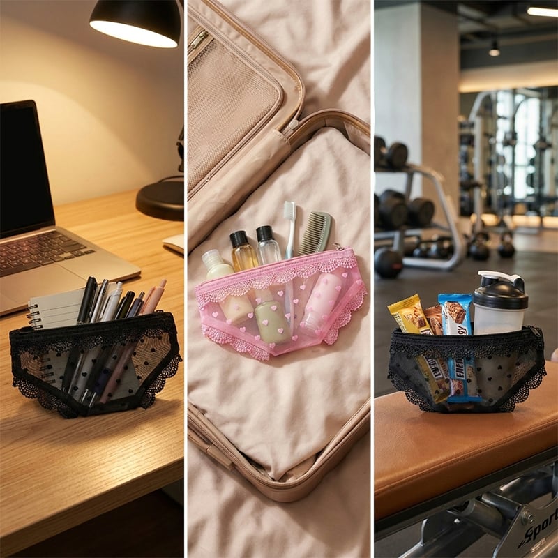 Heart-Shaped Triangular Bag bag storage bag