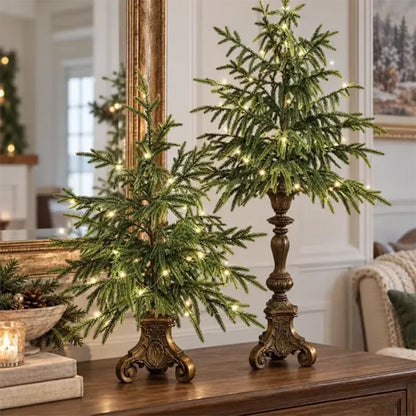 Lighted Tabletop Christmas Tree