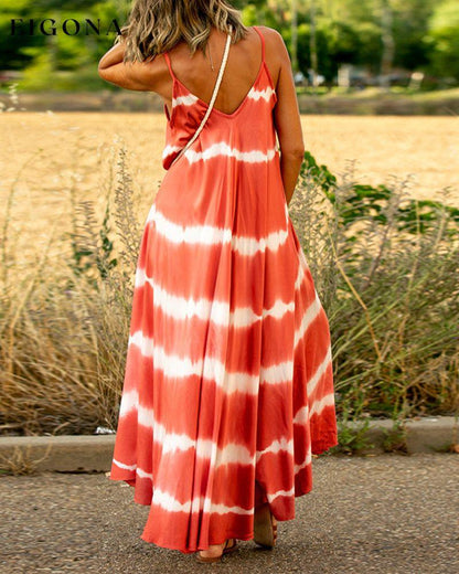 Striped print slip dress 23BF Casual Dresses Clothes Dresses Spring Summer