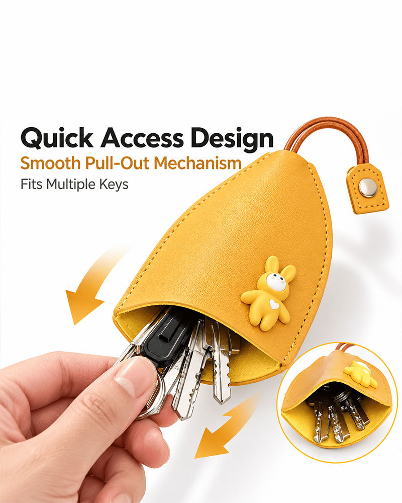🔥Cute Cartoon Pull-Out Key Case🎁 2024 f/w accesories Spring Summer
