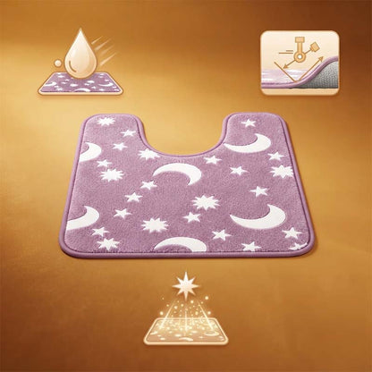 Glow-in-the-dark coral fleece floor mat 2024 f/w accessories bathroom gadget spring、summer