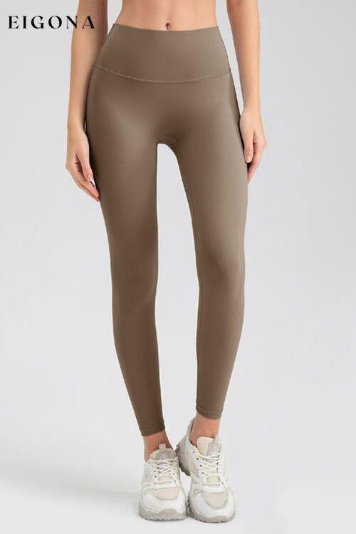 Wide Waistband Sport Leggings Camel clothes Ship From Overseas Y.D