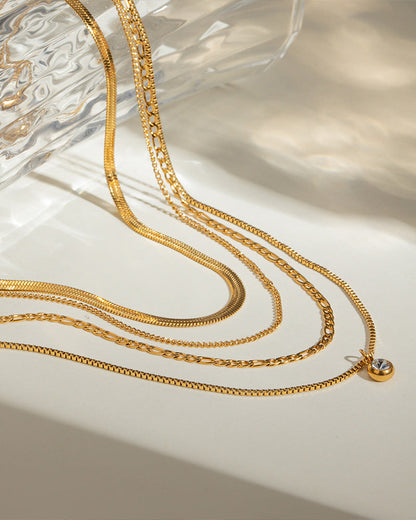 All the Chains Layered Necklace