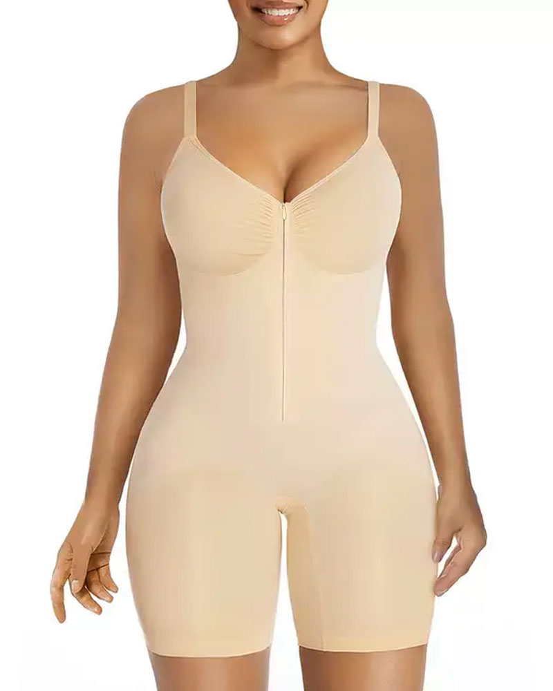 Shapewear for Women Tummy Control Bodysuits Zip-Up Comfort Ultra Stretch Fabric 2024 a/h jumpsuits & rompers lingerie spring summer