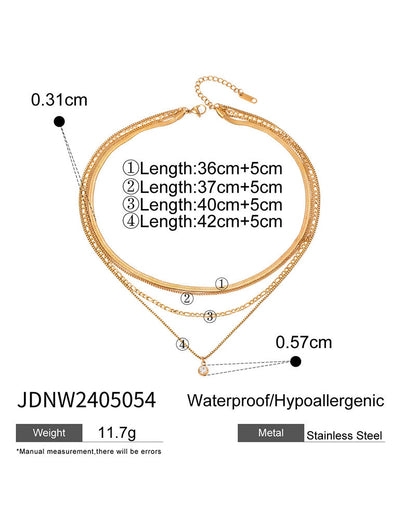 All the Chains Layered Necklace