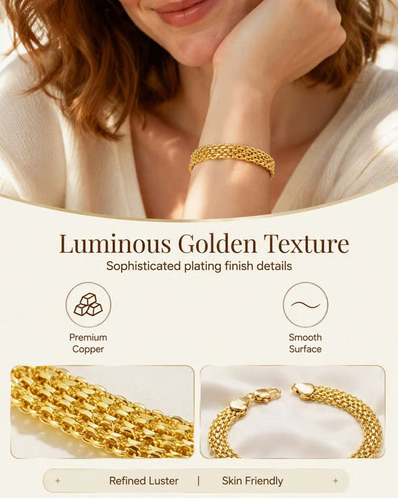 Wide Woven Mesh Bracelet 2024 f/w jewelry spring summer
