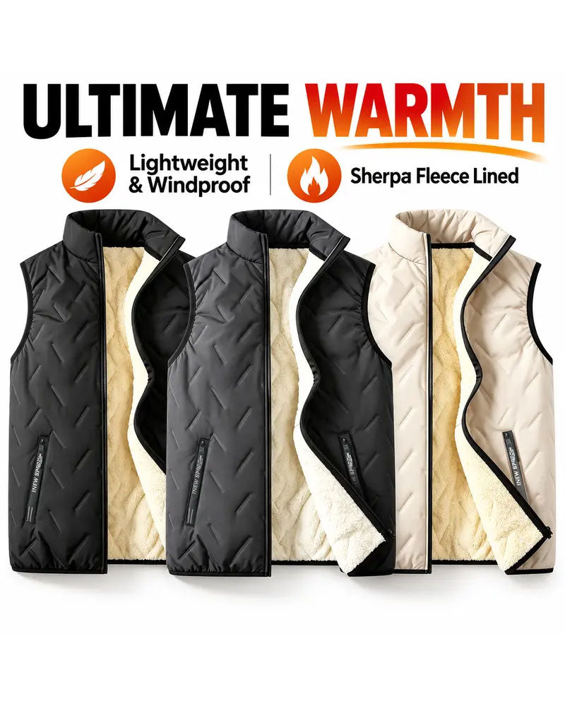 Warm Casual Pocket Vest 2024 f/w blouses & shirts